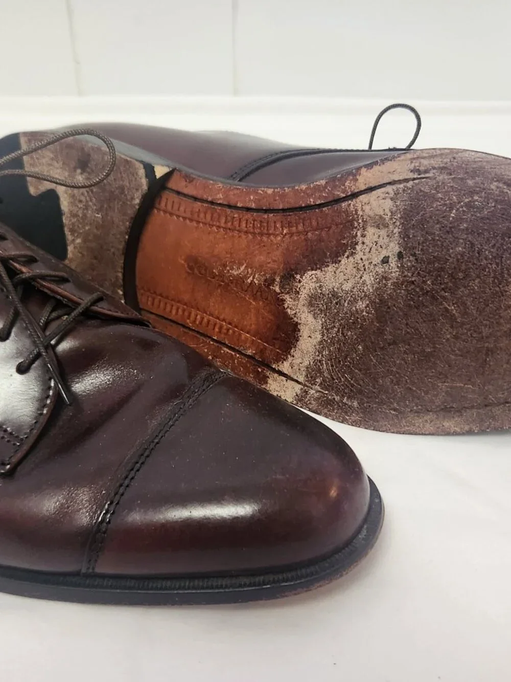 Cole Haan shoes 12 D men's brown cap toe oxfords